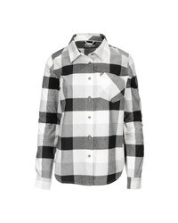 Simms Sunset Flannel Shirt Women's in Grey Heather Buffalo Plaid